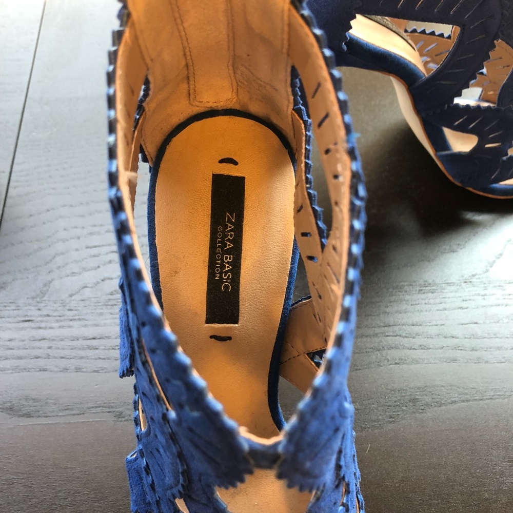 Zara royal blue heels - Picture 5 of 5